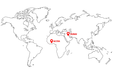 Auresana Locations Map